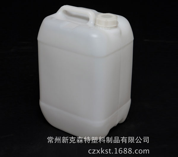 食品級10L化學(xué)品包裝桶，吹塑容器 耐高溫高壓白色化工塑料方桶